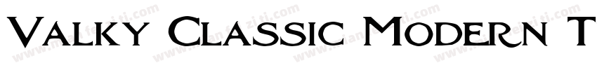 Valky Classic Modern Typeface字体转换